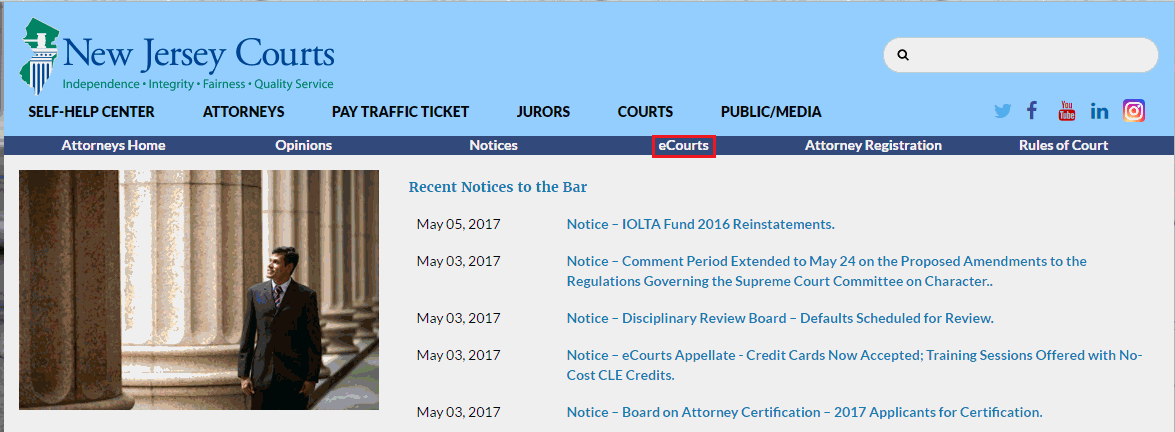 Home portal njcourts gov 